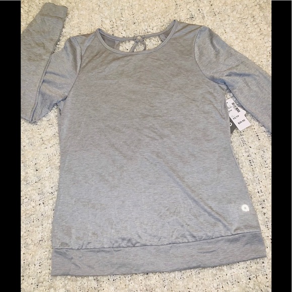 NWT Gray yoga top long sleeves - Picture 1 of 7